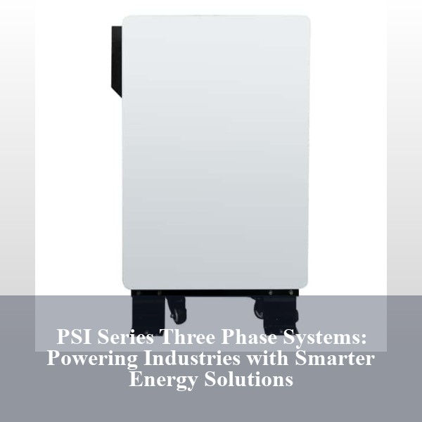 PSI Series Three Phase Systems: Powering Industries with Smarter Energy Solutions